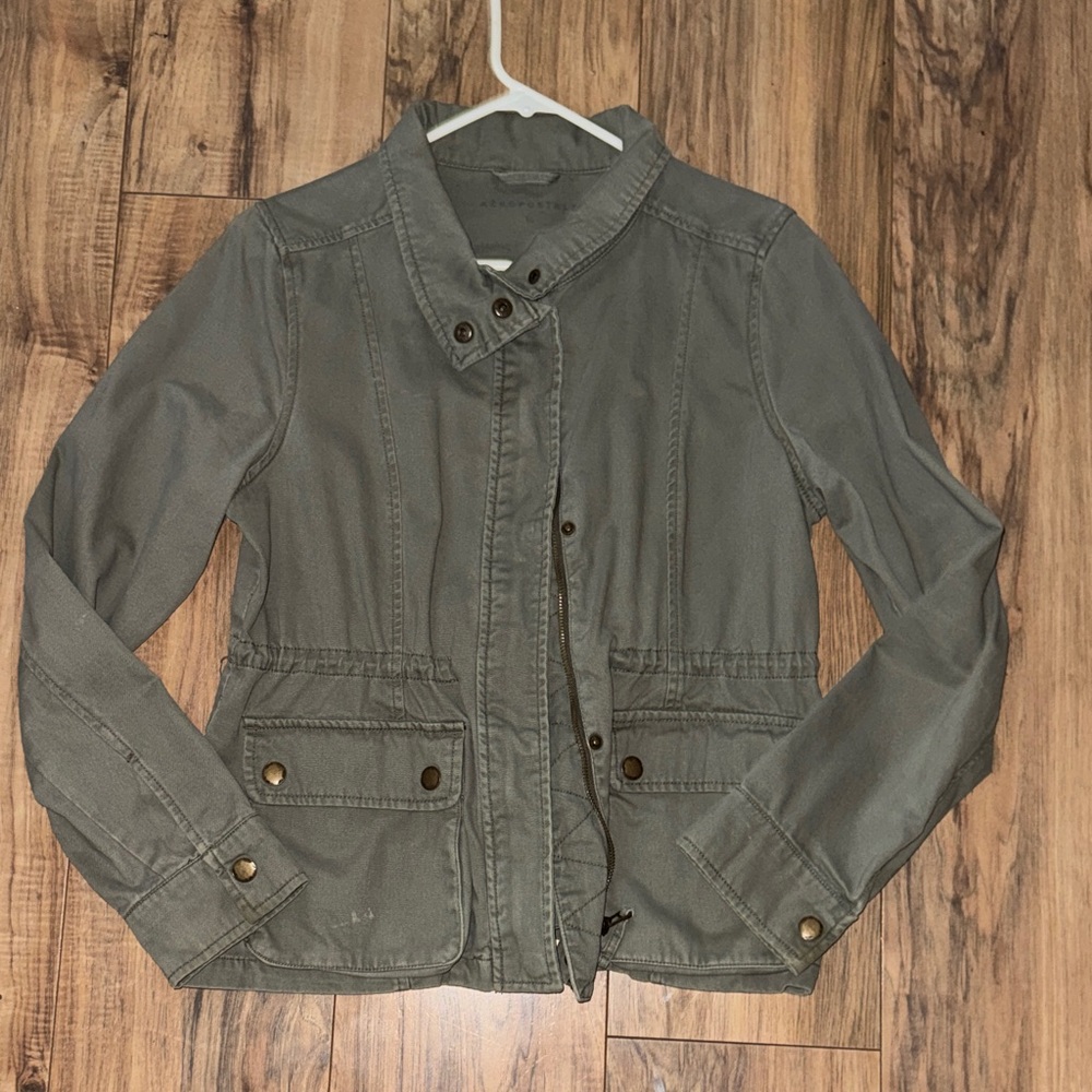Aeropostale utility women jacket Women’s Olive Utility Jacket